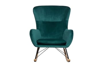 Freeburger Gungstol Sammet - Grön - Möbler - Fåtölj & stolar - Snurrstol & Gungstol