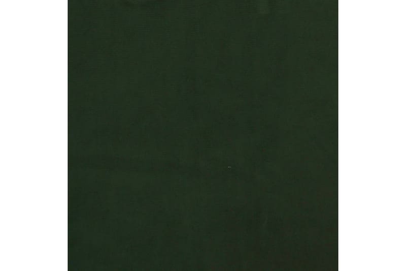 Gungstol med fotpall mörkgrön sammet - Grön - Fåtölj