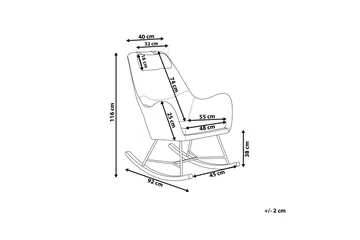 Harnos Gungstol - Beige - Möbler - Fåtölj & stolar - Snurrstol & Gungstol