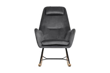 Harnos Gungstol Sammet - Grå - Möbler - Fåtölj & stolar - Snurrstol & Gungstol