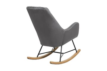 Harnos Gungstol Sammet - Grå - Möbler - Fåtölj & stolar - Snurrstol & Gungstol