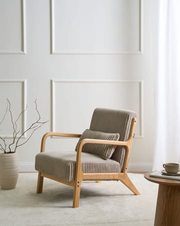Sorsele Fåtölj i Manchestertyg - Taupe - Möbler - Fåtölj & stolar - Fåtölj