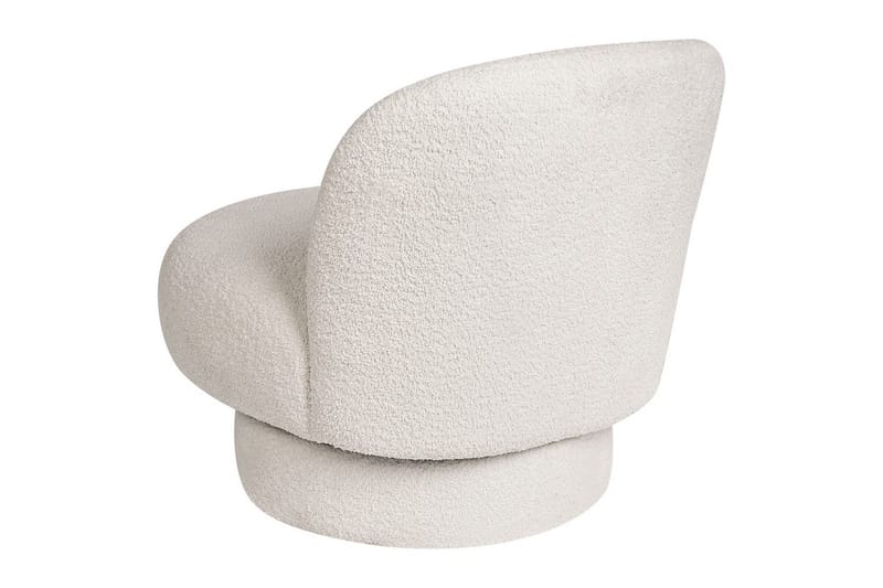 Svängbar fåtölj Aylo - Vit - Möbler - Fåtölj & stolar - Fåtölj