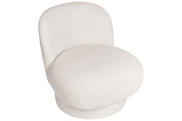 Svängbar fåtölj Aylo - Vit - Möbler - Fåtölj & stolar - Fåtölj