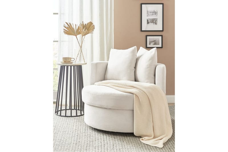 Svängbar fåtölj Dalby - Beige - Möbler - Fåtölj & stolar - Fåtölj