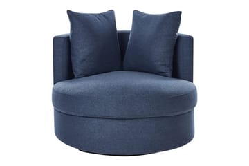 Svängbar fåtölj Dalby - Blå - Möbler - Fåtölj & stolar - Fåtölj