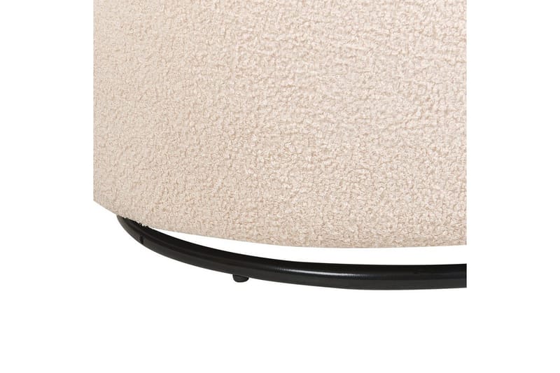 Svängbar fåtölj Davik - Beige, svart - Möbler - Fåtölj & stolar - Fåtölj