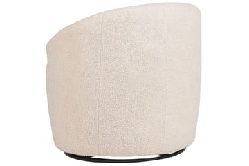 Svängbar fåtölj Davik - Beige, svart - Möbler - Fåtölj & stolar - Fåtölj