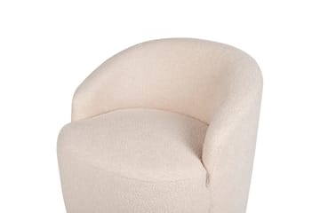 Svängbar fåtölj Davik - Beige, svart - Möbler - Fåtölj & stolar - Fåtölj