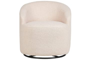 Svängbar fåtölj Davik - Beige, svart - Möbler - Fåtölj & stolar - Fåtölj