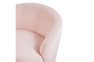 Svängbar fåtölj Davik - Rosa, Svart - Möbler - Fåtölj & stolar - Fåtölj