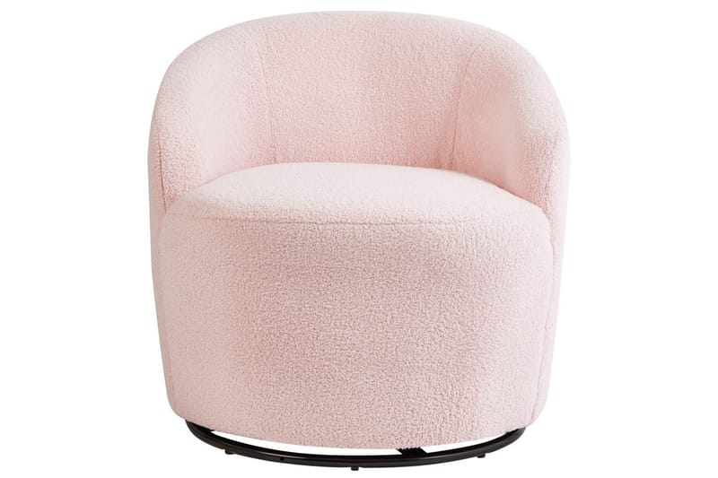 Svängbar fåtölj Davik - Rosa, Svart - Möbler - Fåtölj & stolar - Fåtölj