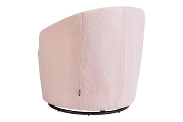 Svängbar fåtölj Davik - Rosa, Svart - Möbler - Fåtölj & stolar - Fåtölj