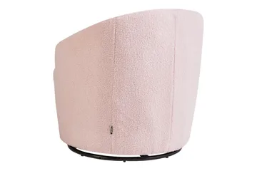Svängbar fåtölj Davik - Rosa, Svart - Möbler - Fåtölj & stolar - Fåtölj