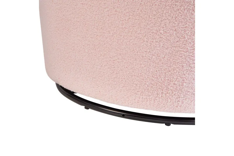 Svängbar fåtölj Davik - Rosa, Svart - Möbler - Fåtölj & stolar - Fåtölj