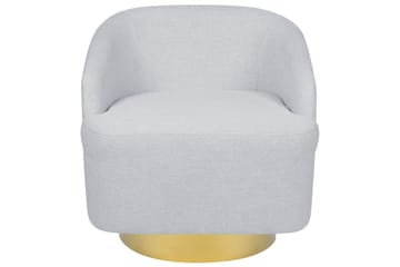 Svängbar fåtölj Lavik - Grå, guld - Möbler - Fåtölj & stolar - Fåtölj