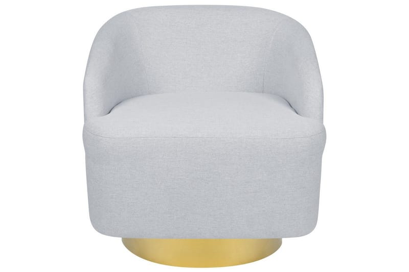 Svängbar fåtölj Lavik - Grå, guld - Möbler - Fåtölj & stolar - Fåtölj