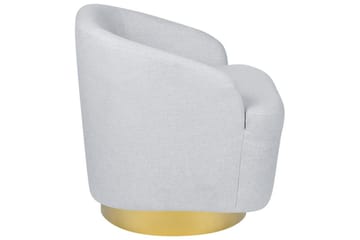 Svängbar fåtölj Lavik - Grå, guld - Möbler - Fåtölj & stolar - Fåtölj