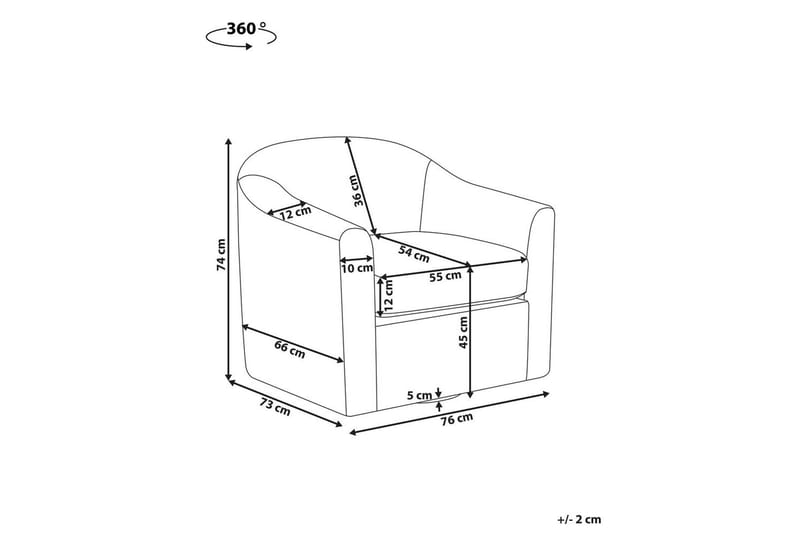 Svängbar fåtölj Magnor - Beige, svart - Möbler - Fåtölj & stolar - Fåtölj