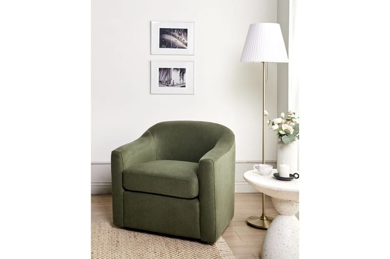 Svängbar fåtölj Magnor - Grön, Svart - Möbler - Fåtölj & stolar - Fåtölj