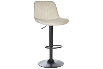 Svängbar stol Dubrovnik set om 2 Ljusbeige-Svart - Ljusbeige-Svart - Möbler - Fåtölj & stolar - Barstol & barpall