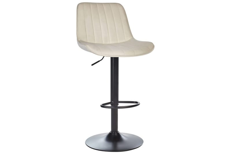 Svängbar stol Dubrovnik set om 2 Ljusbeige-Svart - Ljusbeige-Svart - Möbler - Fåtölj & stolar - Barstol & barpall