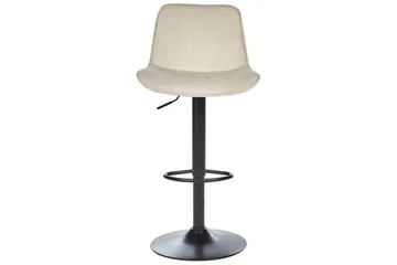 Svängbar stol Dubrovnik set om 2 Ljusbeige-Svart - Ljusbeige-Svart - Möbler - Fåtölj & stolar - Barstol & barpall