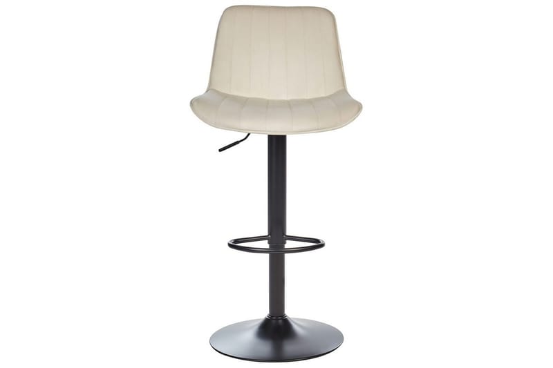 Svängbar stol Dubrovnik set om 2 Ljusbeige-Svart - Ljusbeige-Svart - Möbler - Fåtölj & stolar - Barstol & barpall