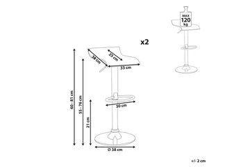 Svängbar stol Neum set om 2 - Möbler - Fåtölj & stolar - Barstol & barpall