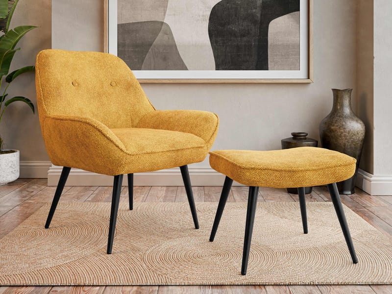 Sylvar Fåtölj - Gul - Möbler - Fåtölj & stolar - Fåtölj