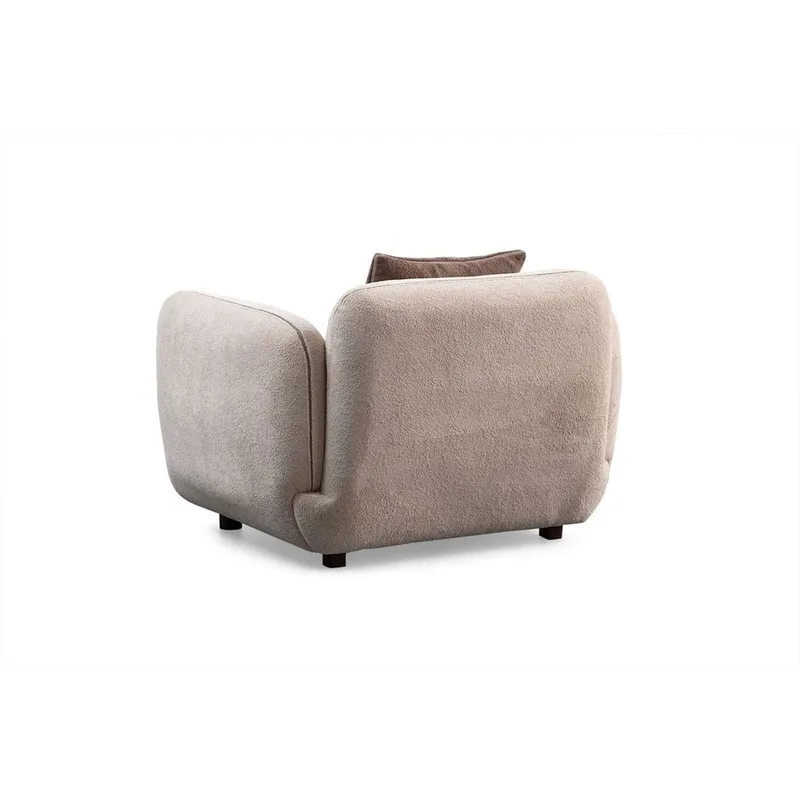 Talrosen Modern Fåtölj i Boucle - Beige - Möbler - Fåtölj & stolar - Fåtölj