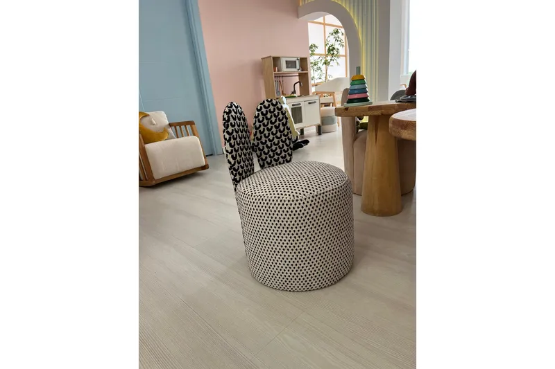 Tavsan Fåtölj - Svart/Vit - Möbler - Barnmöbler - Barnstol - Barnfåtölj