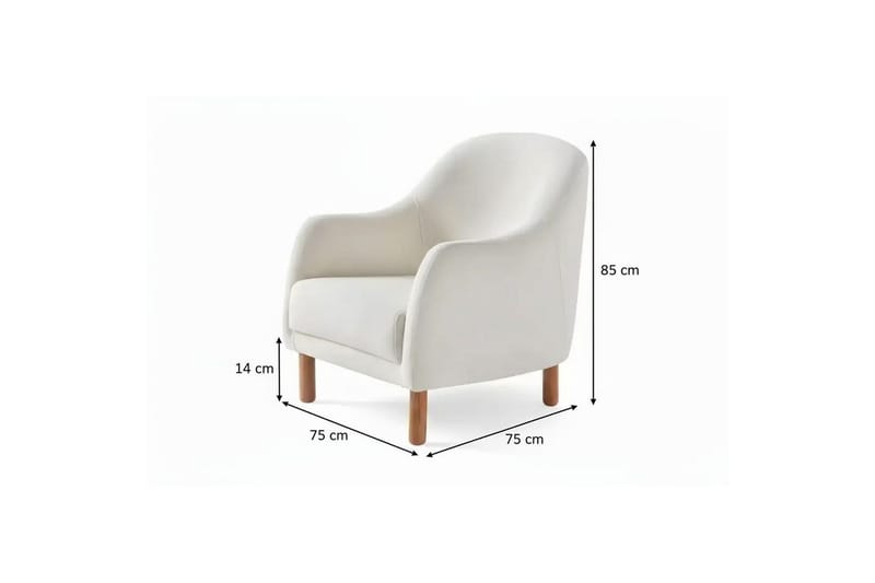 Torrelis Fåtölj - Vit - Möbler - Fåtölj & stolar - Fåtölj
