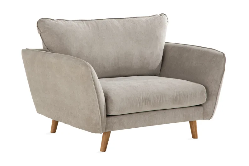 Trend Lyx Fåtölj - Beige/Ek - Möbler - Fåtölj & stolar - Fåtölj