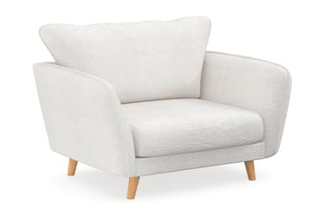 Trend Lyx Fåtölj i Bouclé - Vit - Möbler - Fåtölj & stolar - Fåtölj