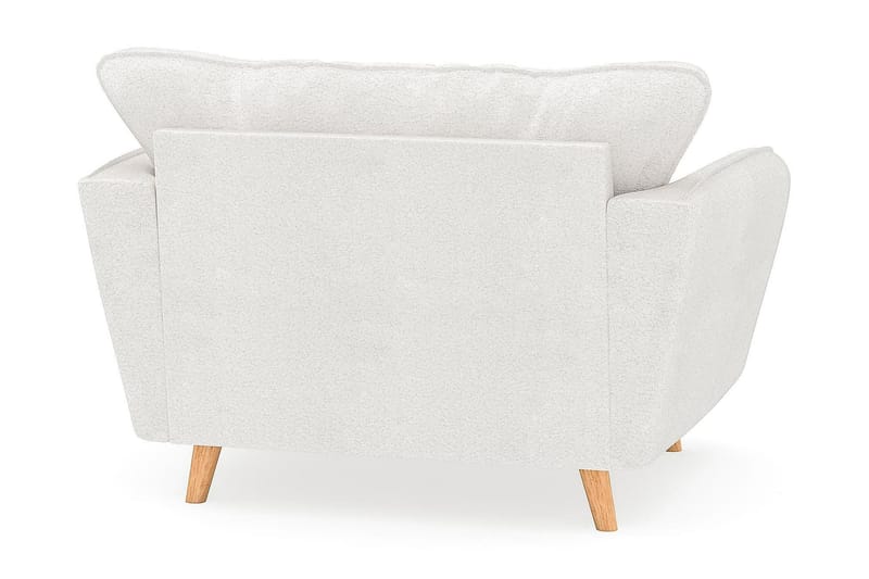 Trend Lyx Fåtölj i Bouclé - Vit - Möbler - Fåtölj & stolar - Fåtölj