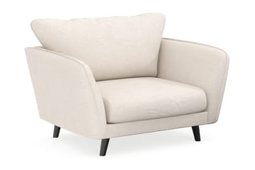 Trend Lyx Fåtölj i Tyg - Gräddvit - Möbler - Fåtölj & stolar - Fåtölj