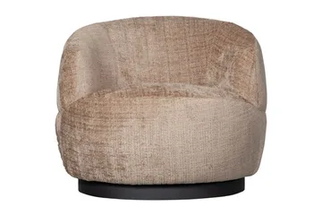 Ullig Modern Rund Snurrfåtölj i Chenille - Beige - Möbler - Fåtölj & stolar - Fåtölj