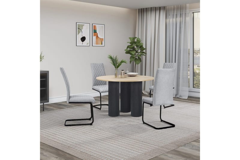 Valbourg Matstol - Grå - Möbler - Fåtölj & stolar - Matstol & köksstol