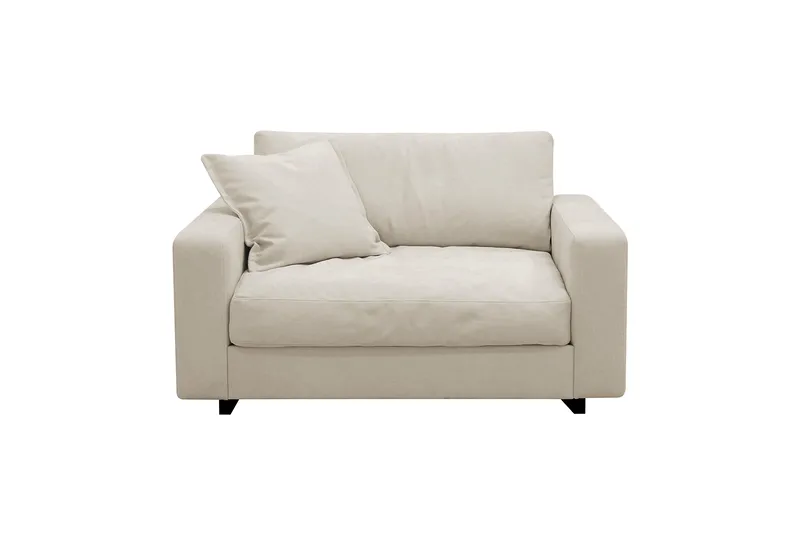 Valencia Extra Djup Fåtölj i Chenille - Beige - Möbler - Fåtölj & stolar - Fåtölj