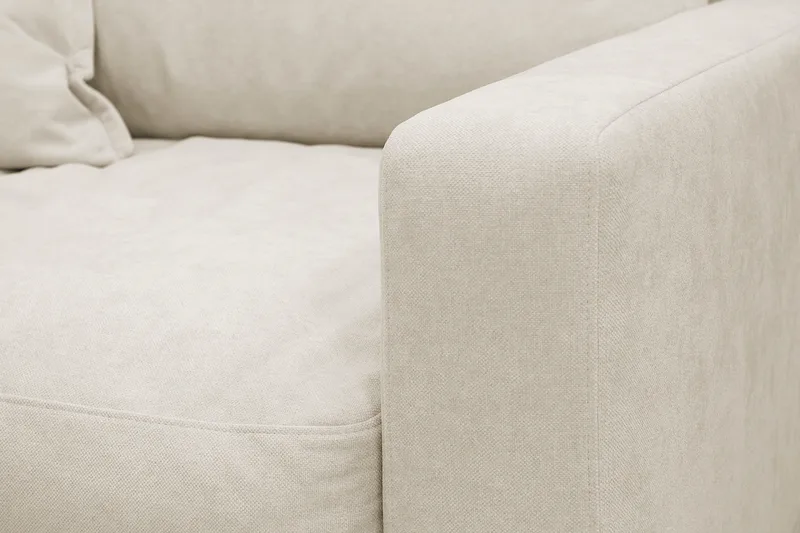 Valencia Extra Djup Fåtölj i Chenille - Beige - Möbler - Fåtölj & stolar - Fåtölj