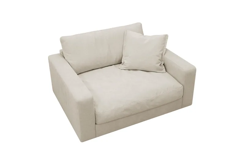 Valencia Extra Djup Fåtölj i Chenille - Beige - Möbler - Fåtölj & stolar - Fåtölj