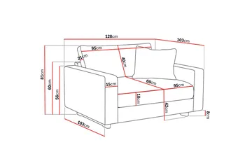 Valencia Extra Djup Fåtölj i Chenille - Mörkbrun - Möbler - Fåtölj & stolar - Fåtölj