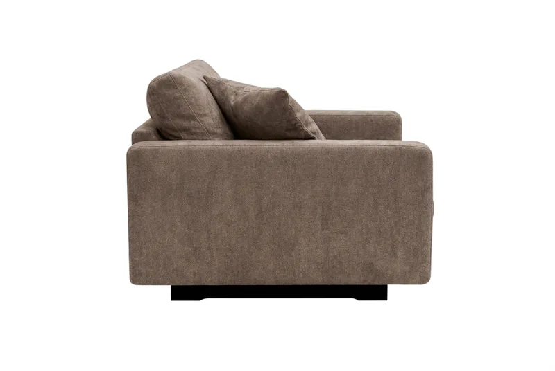 Valencia Extra Djup Fåtölj i Chenille - Mörkbrun - Möbler - Fåtölj & stolar - Fåtölj