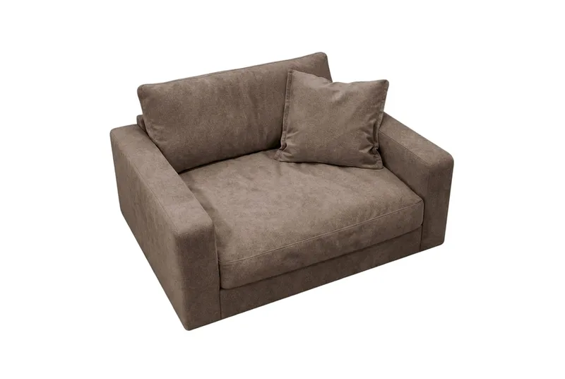 Valencia Extra Djup Fåtölj i Chenille - Mörkbrun - Möbler - Fåtölj & stolar - Fåtölj