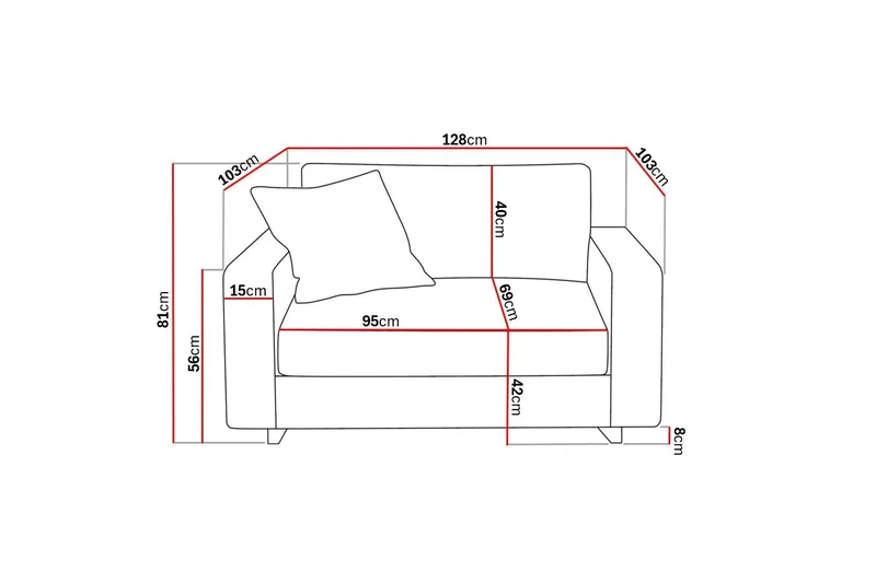 Valencia Extra Djup Fåtölj i Chenille - Mörkbrun - Möbler - Fåtölj & stolar - Fåtölj
