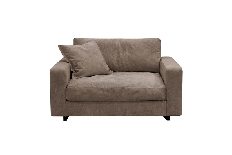 Valencia Extra Djup Fåtölj i Chenille - Mörkbrun - Möbler - Fåtölj & stolar - Fåtölj