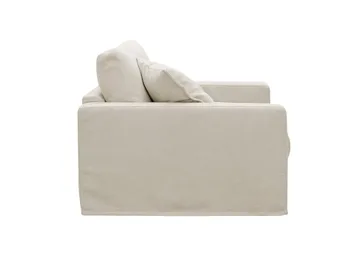 Valencia Extra Djup Fåtölj med avtagbar och tvättbar klädsel - Beige - Möbler - Fåtölj & stolar - Fåtölj