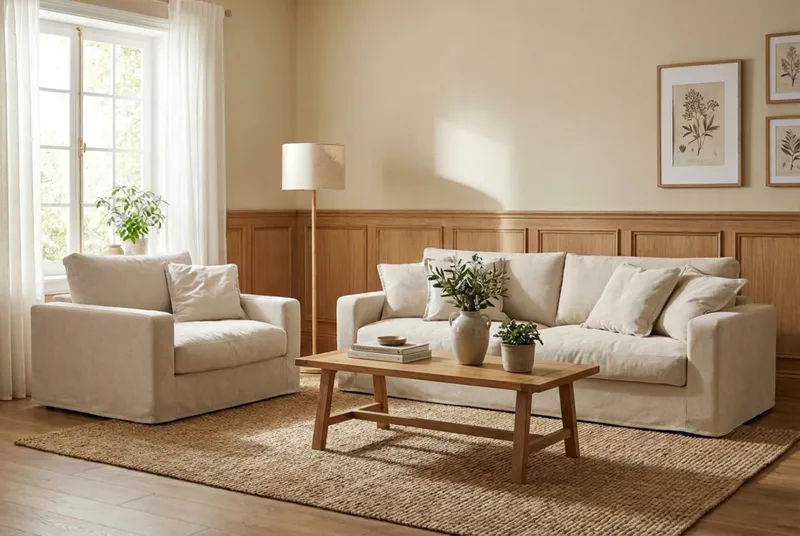 Valencia Extra Djup Fåtölj med avtagbar och tvättbar klädsel - Beige - Möbler - Fåtölj & stolar - Fåtölj
