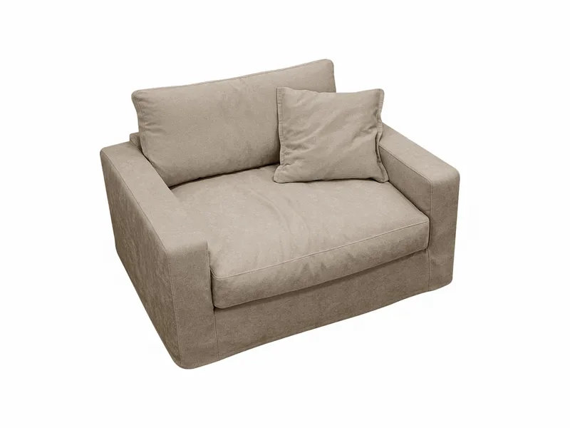 Valencia Extra Djup Fåtölj med avtagbar och tvättbar klädsel - Brun - Möbler - Fåtölj & stolar - Fåtölj